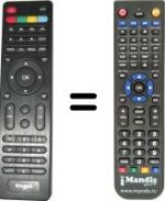 Replacement remote control HVS53489