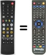 Replacement remote control HVS53495