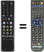 Replacement remote control Benq HVS53496