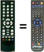 Replacement remote control HVS53235