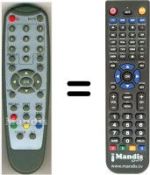 Replacement remote control HVS53333