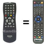 Replacement remote control Philips HVS54060