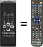 Replacement remote control HVS54686