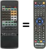 Replacement remote control HVS54308