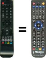 Replacement remote control HVS57639