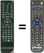 Replacement remote control HVS57631