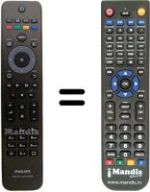 Replacement remote control Philips HVS53468