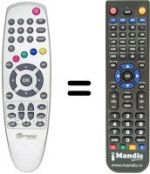 Replacement remote control Metronic ZAPBOX EASY 2