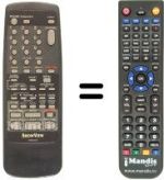 Replacement remote control Sinudyne SV 9089