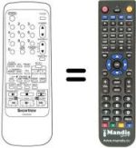 Replacement remote control Sinudyne SV 9222