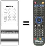 Replacement remote control 09156