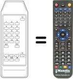 Replacement remote control UNIVERSUM 7266612