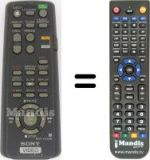 Replacement remote control Sony SLV-E 530 CP