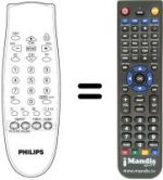 Replacement remote control Aristona 14 PT 138 A