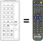 Replacement remote control UNIVERSUM 9562034