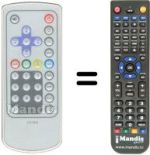 Replacement remote control Irradio XTV 10 C