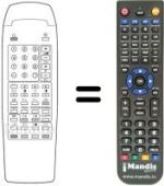 Replacement remote control 55 MBI 951