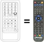 Replacement remote control Dumont META 8326