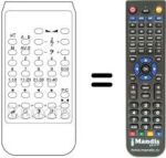 Replacement remote control 701308058