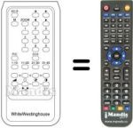Replacement remote control 701 308 075