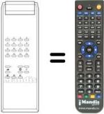 Replacement remote control Fujitsu CP 141