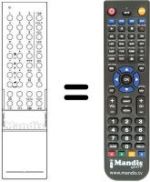 Replacement remote control 655602 H