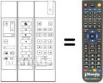 Replacement remote control UNIVERSUM 7254204