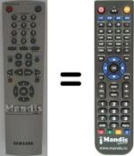 Replacement remote control Samsung SV 657 X