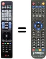 Replacement remote control AKB73615388