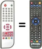 Replacement remote control YEOMAN DVBT 4000