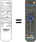 Replacement remote control B01007 SHOWVIEW