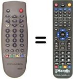 Replacement remote control BK3A-C4