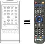 Replacement remote control TVH 36