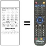 Replacement remote control CTV 552