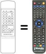 Replacement remote control DIGICOMPUTER 33 KEY