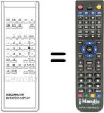 Replacement remote control DIGICOMPUTER ON SCREEN DISPLAY