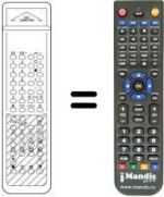 Replacement remote control DIGICOMPUTER OSD