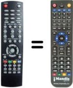 Replacement remote control Denver DMB 112 HDP01
