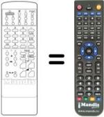 Replacement remote control Daewoo DMQ 2997