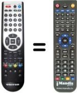 Replacement remote control United DVBT 9994 Z