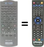 Replacement remote control DVD / PLAYSTATION