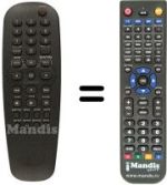 Replacement remote control DVD-S520