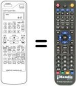 Replacement remote control Daewoo DVR 7375