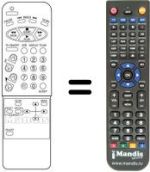 Replacement remote control Daewoo DVT 2085