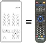 Replacement remote control FB 616