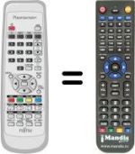 Replacement remote control Fujitsu P42 HTA51 ES