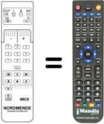 Replacement remote control NordMende SPACE SYSTEM STEREO 92