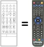 Replacement remote control INFRARED 2030 S