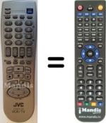 Replacement remote control JVC HR-J770 EU