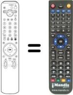 Replacement remote control Sony KDL-W40 A11E
